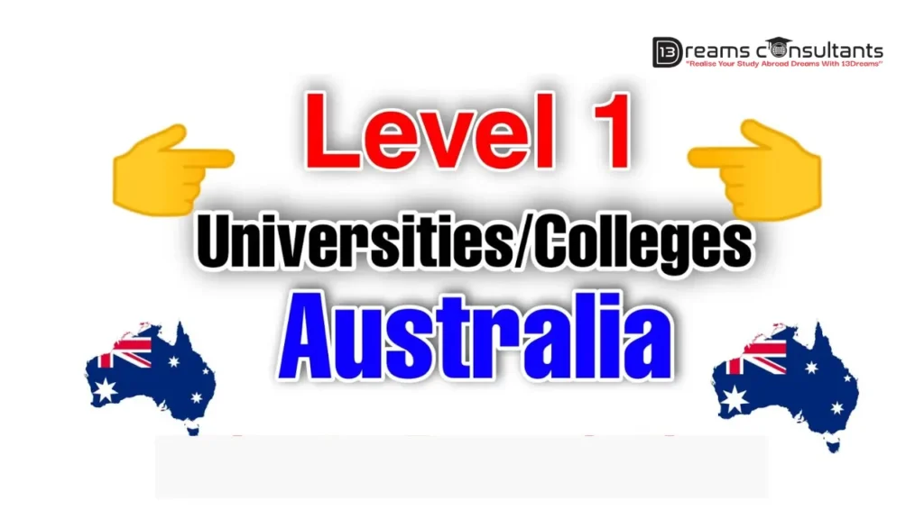 Level 1 Universities in Australia