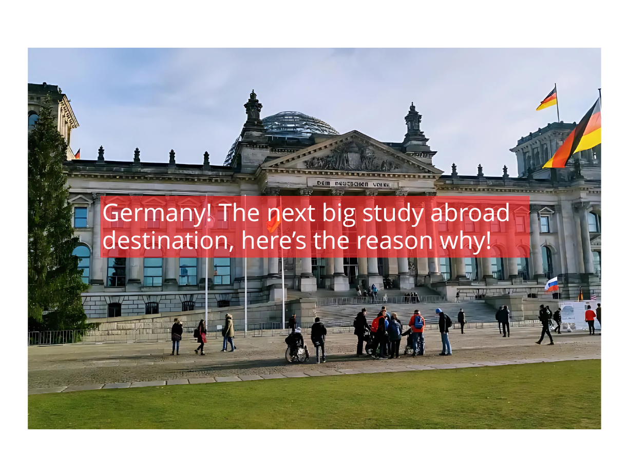 Study in Germany – Indian students visiting Reichstag Berlin, a top destination for study abroad in Germany with visa consultants